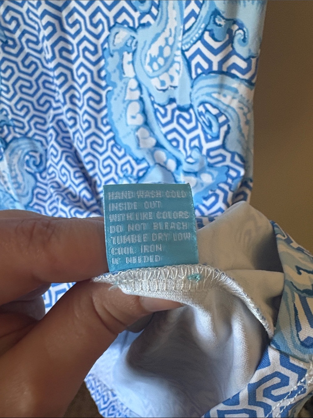 J. McLaughlin Blue & White Sofia Shift Dress in Catalina Cloth Size Large - Picture 6 of 9